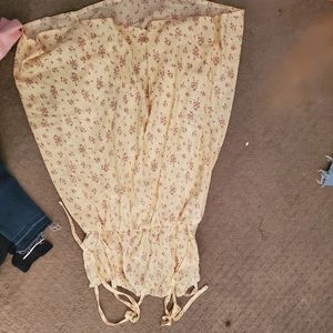 Yellow dress with flowers